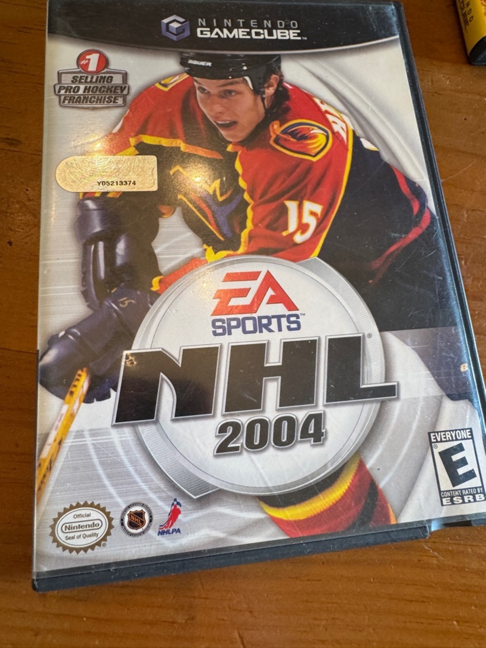 NHL 2004 for Nintendo GameCube - Red/Black Hockey Cover